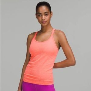 nwot Lululemon Ebb to street tank 8 Raspberry cream